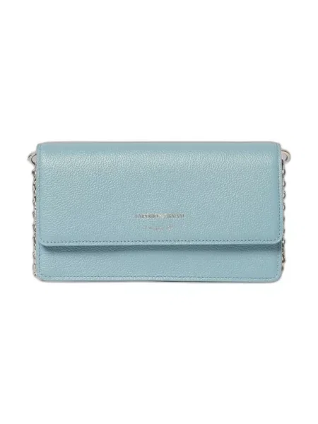 Torebka Emporio Armani skórzana niebieska