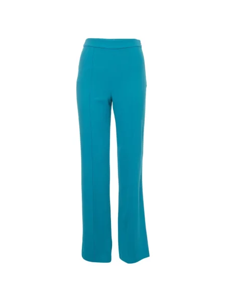 Pantaloni Alice + Olivia din crep evazate albastru