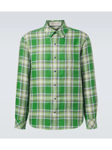 Cămașă God's True Cashmere de in în carouri verde