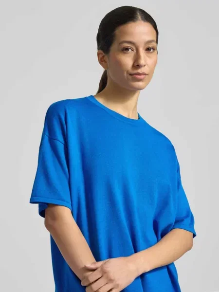 Koszulka o kroju relaxed fit z Mieszanka Model LULS' Ichi niebieska