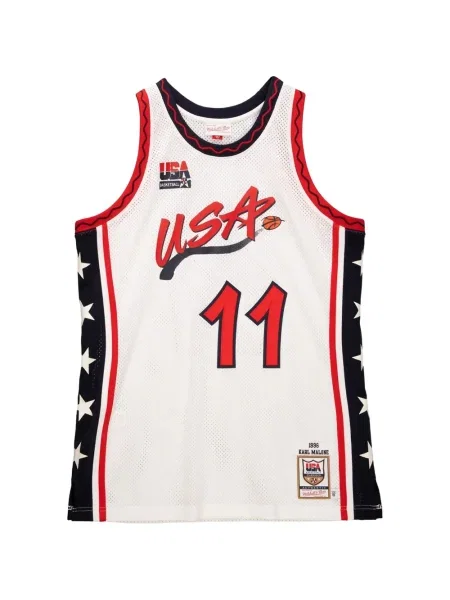 Vestă Mitchell & Ness alb