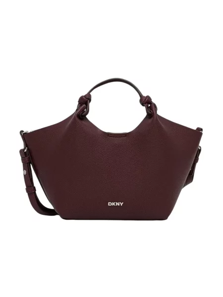 DKNY torebka crossbody z imitacji skóry PAULA fioletowa
