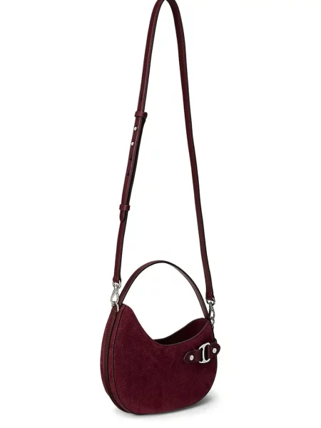 Замшева сумочка Lauren Ralph Lauren бордовий