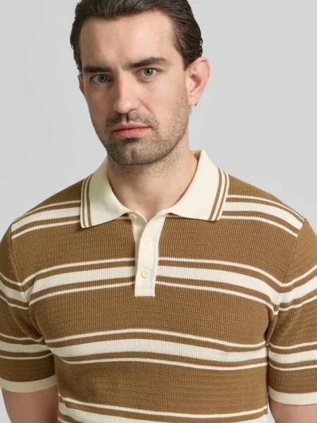 Koszulka polo o kroju slim fit z efektem dzianiny Mcneal