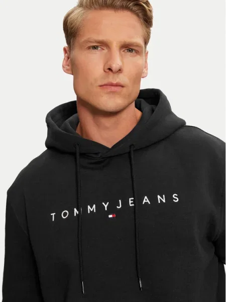 Palton Tommy Jeans negru
