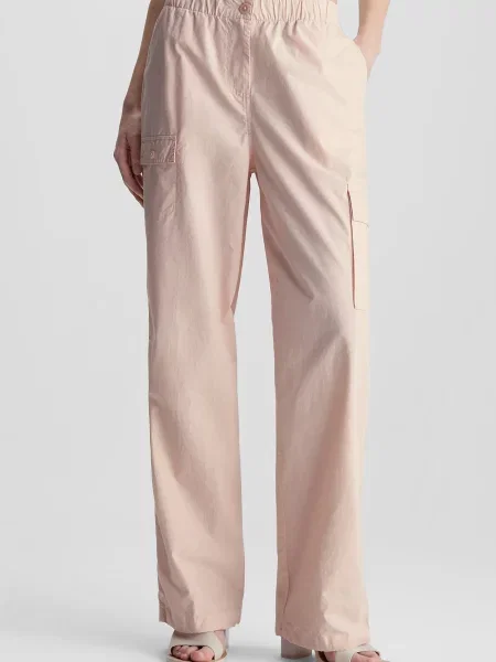 Штани карго Calvin Klein Jeans рожеві