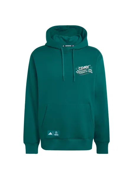 ADIDAS PERFORMANCE Sportovní mikina Mercedes AMG Petronas Team Mexiko City zelená bílá