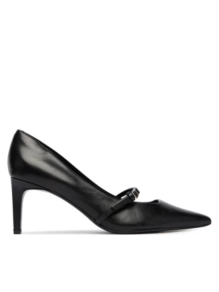 Calvin Klein Salonarji Ess Stiletto 70 Mj Lth Hdw črna