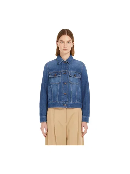 Kurtka Max Mara elegancka niebieska