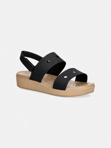 Crocs σανδάλια πλατφόρμας Γυναικεία BROOKLYN SANDAL μαύρο