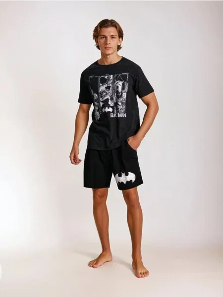 Sinsay piżama dwuczęściowa Batman wielobarwny