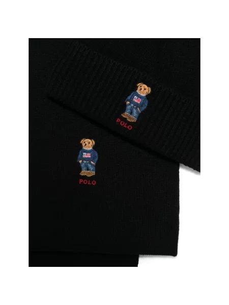 Czapka Polo Ralph Lauren wełniana czarna