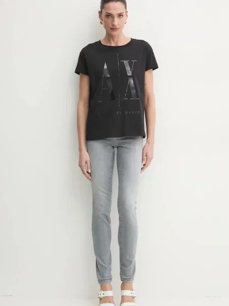 Armani Exchange Tričko černé