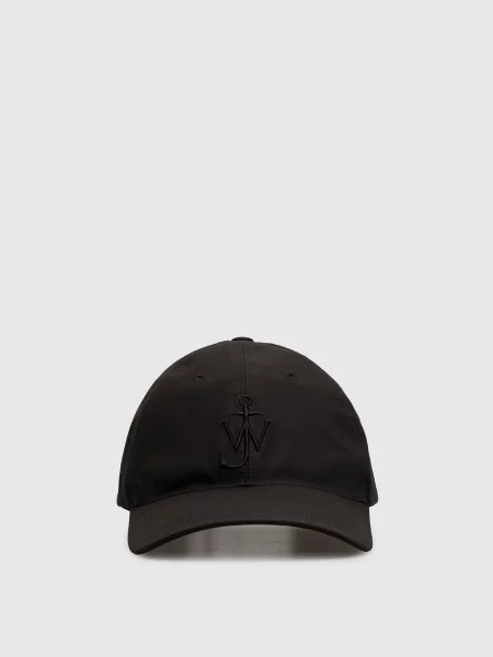 Кепка з вишивкою Jw Anderson чорна