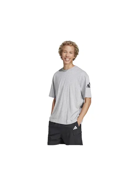 Tričko Adidas s autogramom sivá