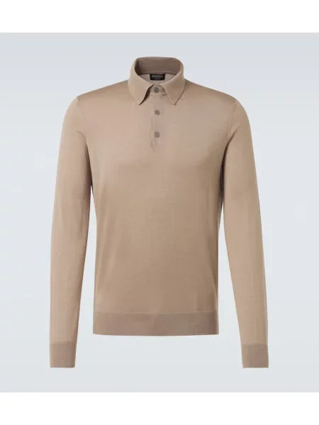 Pulover Zegna de mătase bej