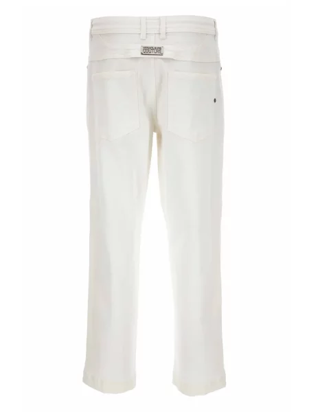 Blugi drepți Versace Jeans Couture alb
