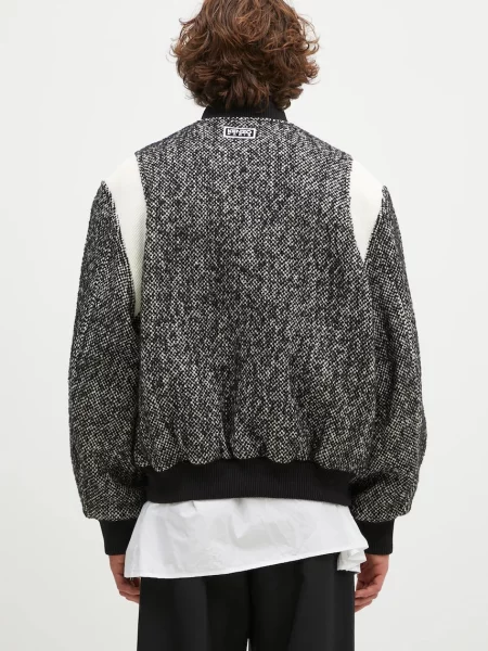 Шерстяной бомбер Kenzo черный