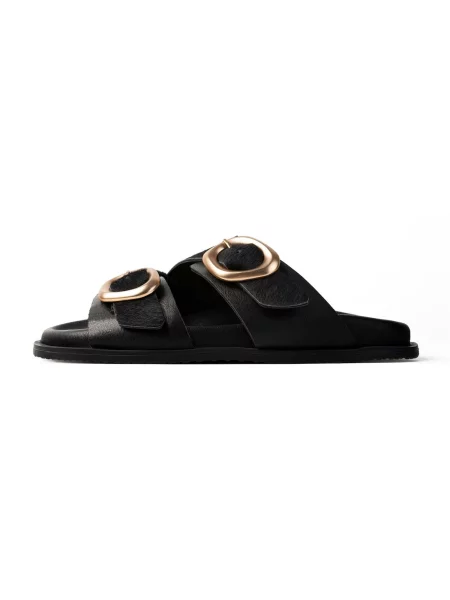 HANDMADE SHOES Papuci de casă STAY UNTIL TOMORROW' negru