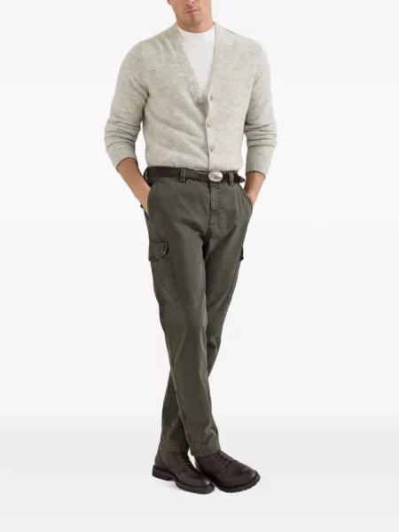 Pantaloni cargo Brunello Cucinelli maro