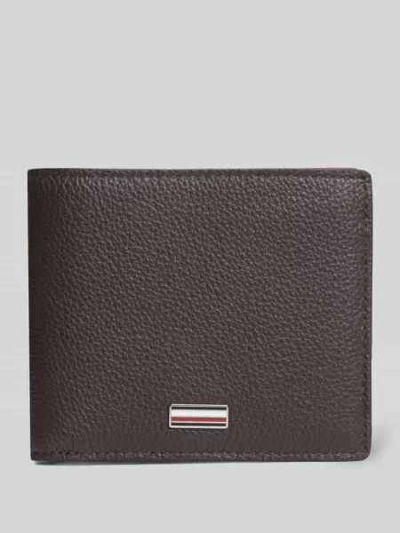 Tommy Hilfiger portfel skórzany brązowy