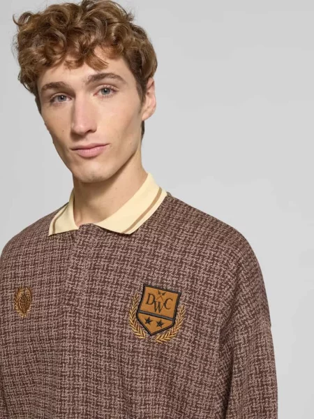 Koszulka polo z prążkowanymi wykończeniami model ‘Alethea’ Don't Waste Culture