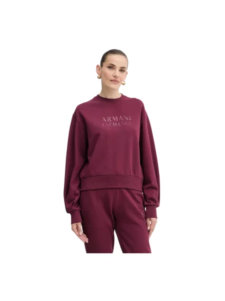 Bluza Armani Exchange z nadrukiem czerwona