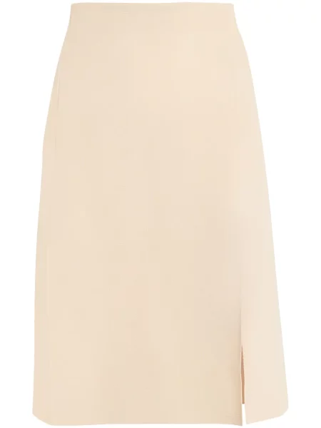Fustă Stella Mccartney tricotate cu crăpătură
