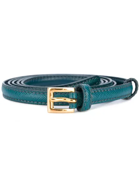 Cu centură curea Prada din piele albastru