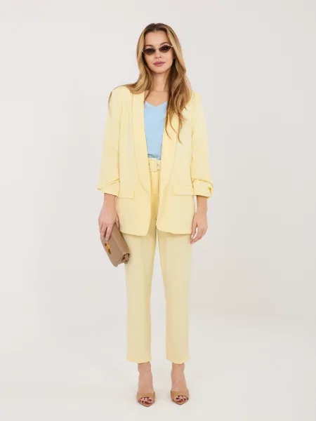 Pantaloni Rue Paris alb