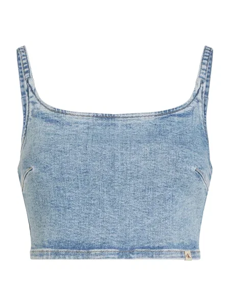 Calvin Klein Jeans farmer top női sima kék