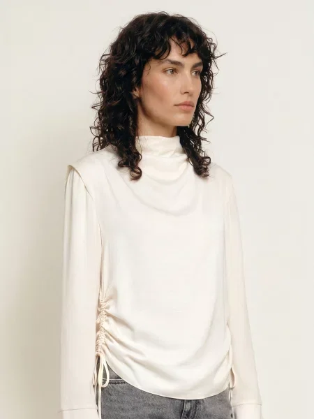 Allsaints Košilová Halenka Leslie krémová