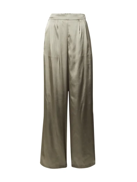 Guido Maria Kretschmer Hlače z naborki Isa / temno zelena