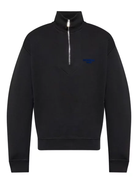 Hanorac Dsquared2 cu broderie negru