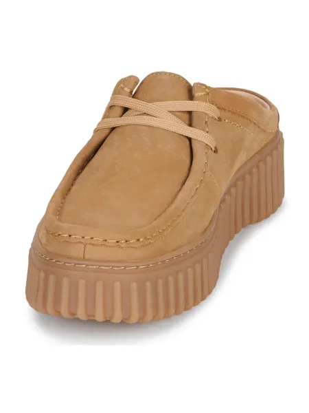 Pantofi Clarks din nubuc maro