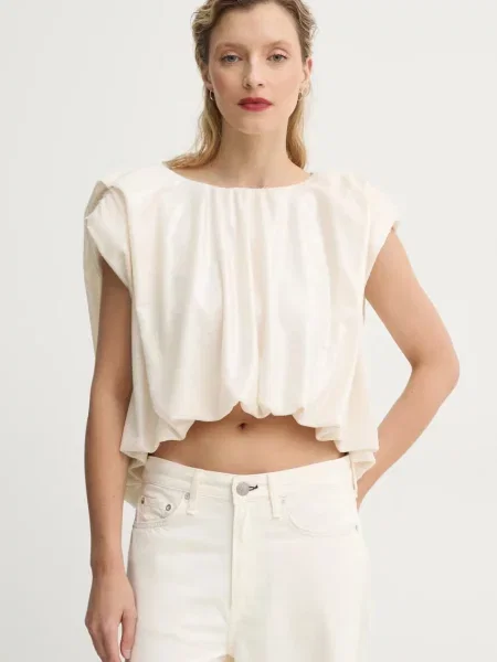 MMC STUDIO bluzka z aplikacją BLINK.TOP beżowy