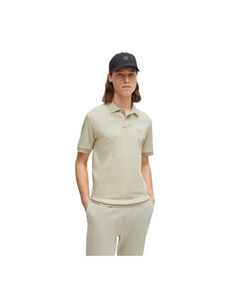 Koszulka polo Hugo Boss beżowa