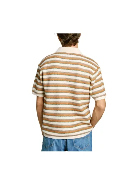Koszulka polo Pepe Jeans beżowa