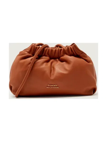 Tommy Hilfiger De piele geantă tip sac maro