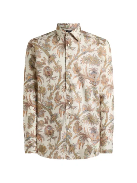 Cămașă Etro din satin cu model floral