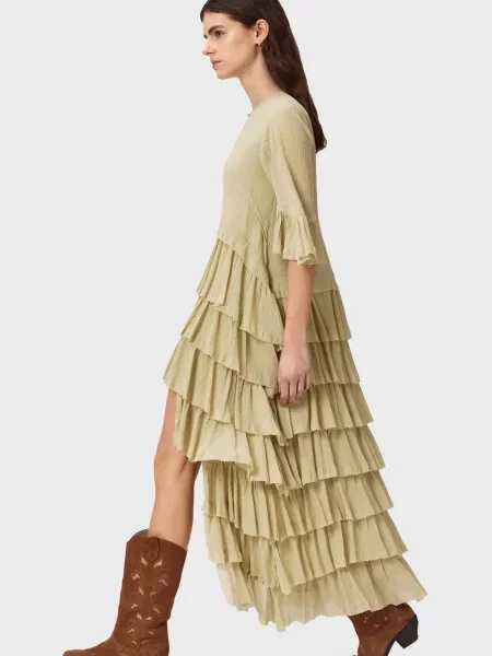 Сукня Allsaints оливкова