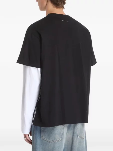 Μπλούζα Mm6 Maison Margiela με σχέδιο μαύρο