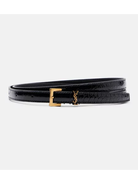 Curea Saint Laurent din piele negru