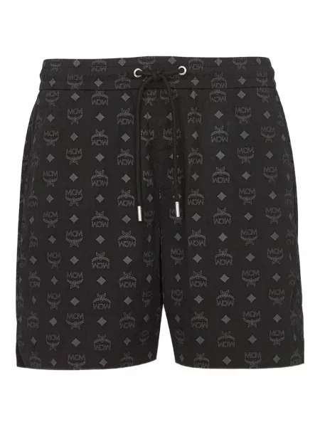 Pantaloni scurți Mcm cu imagine negru