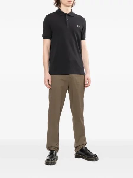 Tricou polo Fred Perry scurt negru