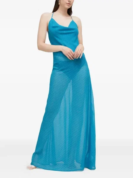 Rochie maxi Trussardi de costum albastru