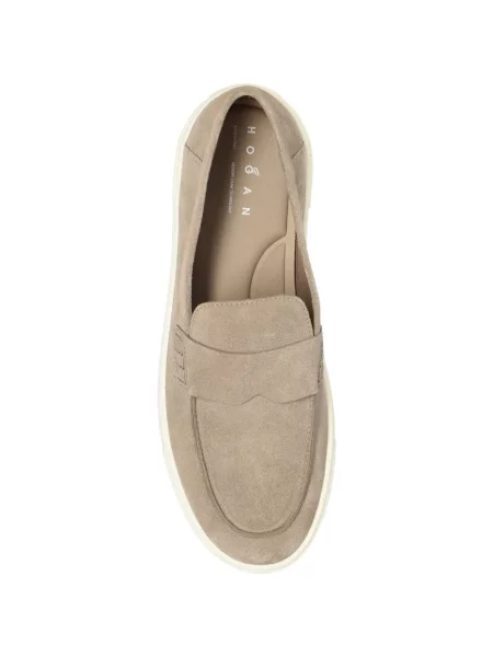 Pantofi loafer Hogan din piele de căprioară