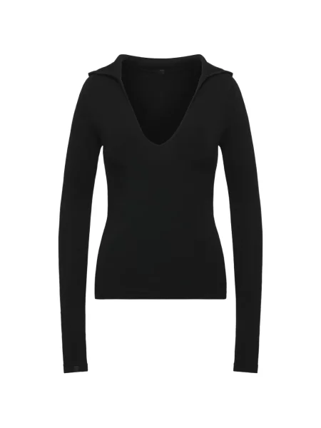 Lung tricou Fax Copy Express cu glugă negru