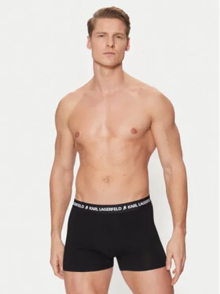 Boxerky KARL LAGERFELD Logo Trunk 3 páry multicolor bílé