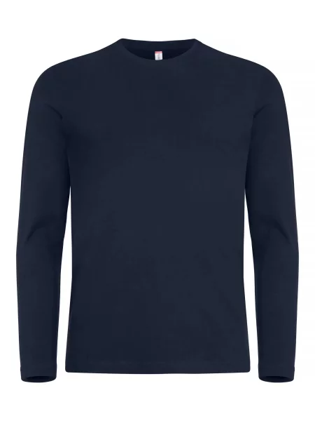 Clique Premium Fashion-T L/S — Premium koszulka z długim rękawem – Dark Navy niebieska